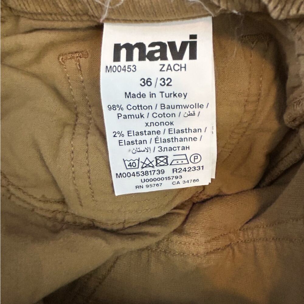 Mavi Zach Brown Corduroy Pants 36x32 Straight Leg Vintage Fall Casual - Picture 12 of 14